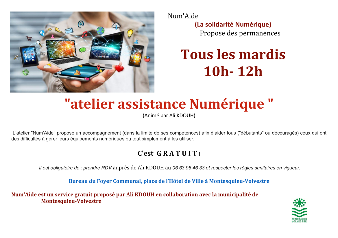 Atelier d’assistance numérique