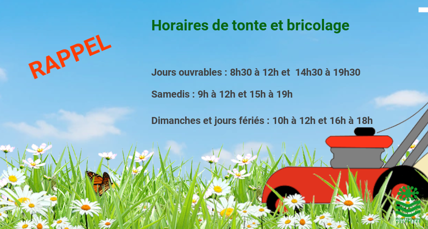 Horaires tonte