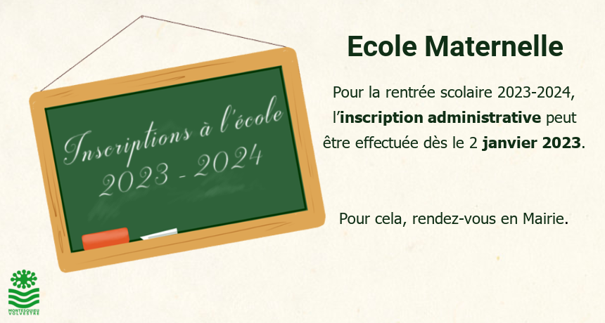 inscription école