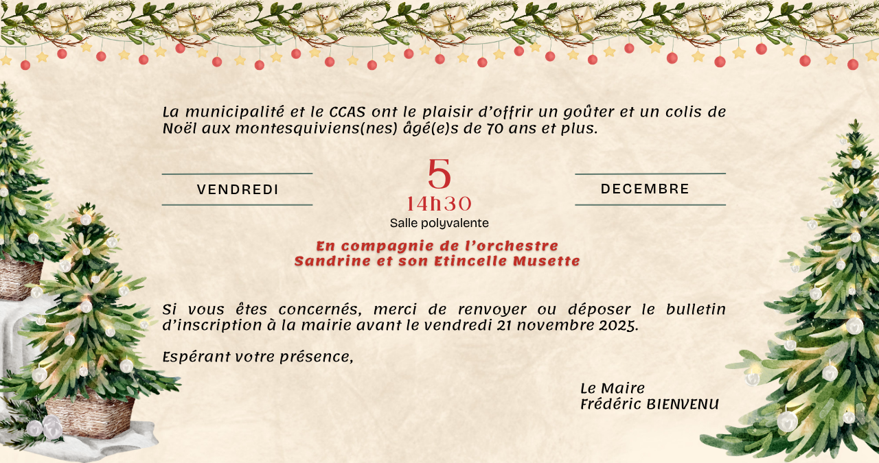 Gouter de Noel CCAS Montesquieu-Volvestre