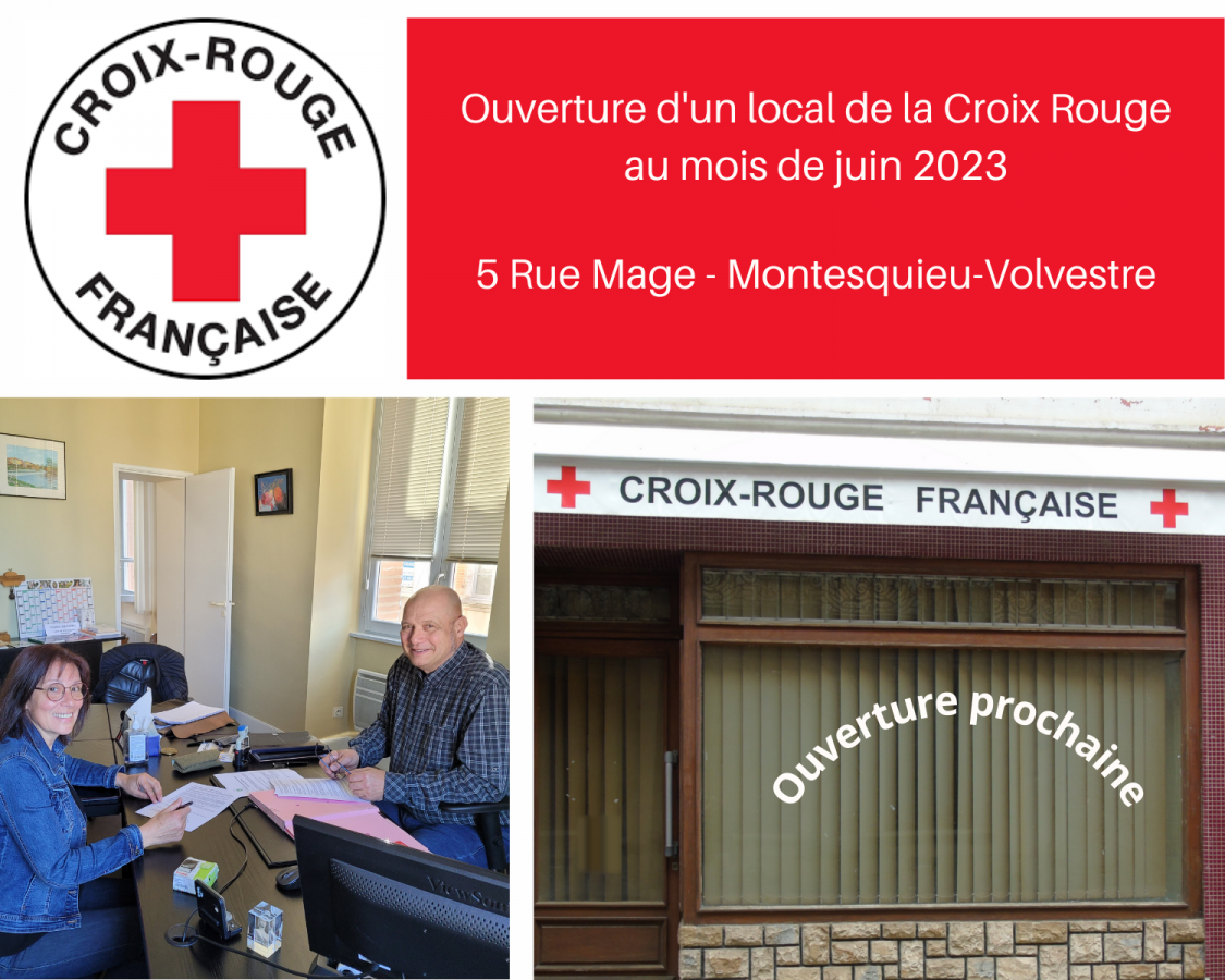 Montesquieu-Volvestre : Ouverture du local de la Croix Rouge