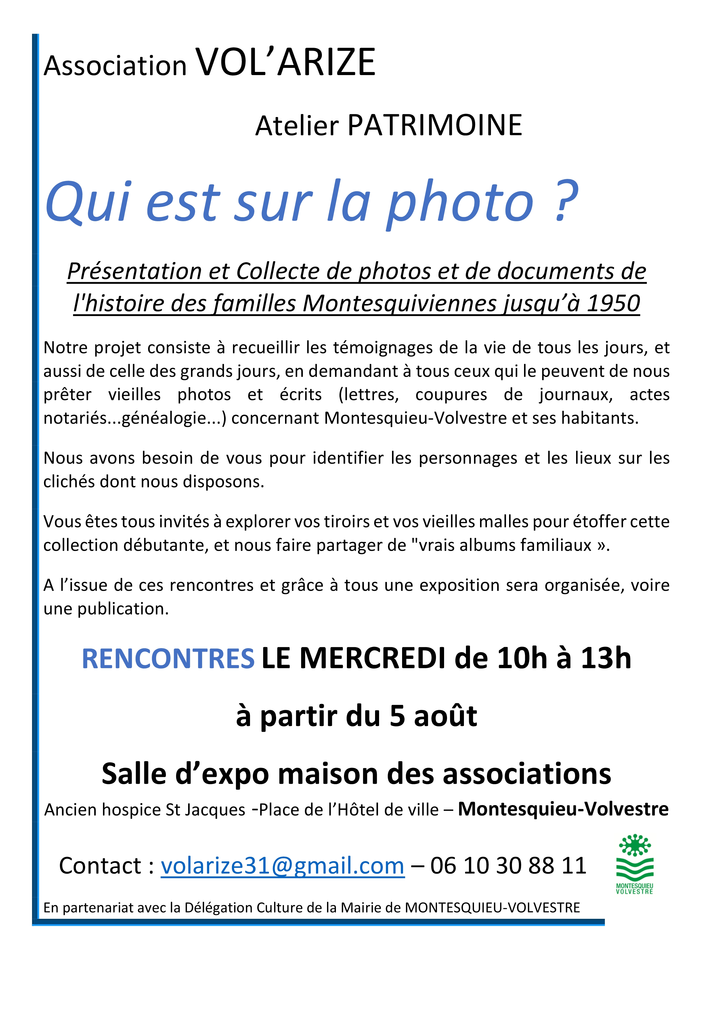 Atelier patrimoine