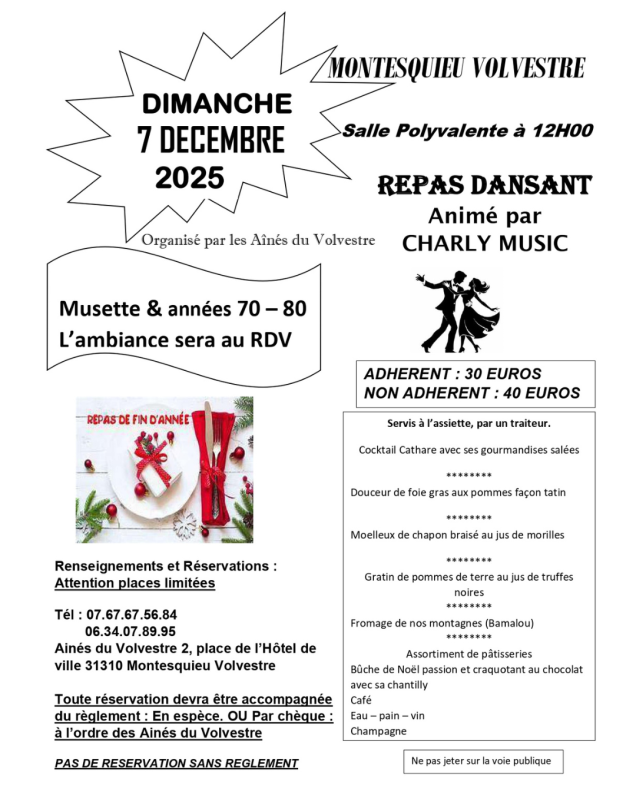 Repas dansant des Aînés