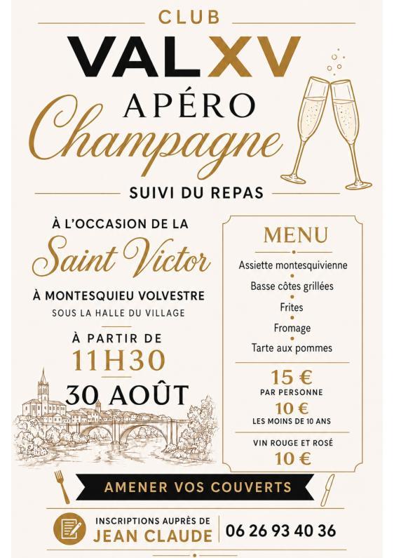 Apéritif champagne