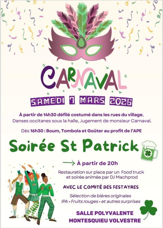 Carnaval & Saint Patrick