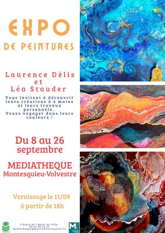 Expo de peintures Léa Stauder et Laurence Delis