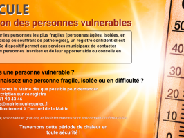 Plan canicule : Protection des personnes vulnérables