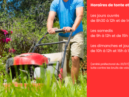 Horaires de tonte et de bricolage