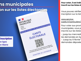 Inscriptions sur les listes électorales