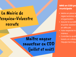 La Mairie de Montesquieu-Volvestre recrute un Maître Nageur Sauveteur (MNS)