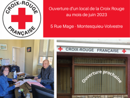 Montesquieu-Volvestre : Ouverture du local de la Croix Rouge 