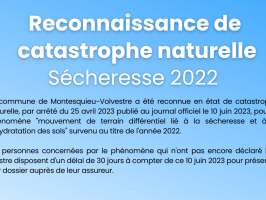 Sécheresse : reconnaissance de catastrophe naturelle