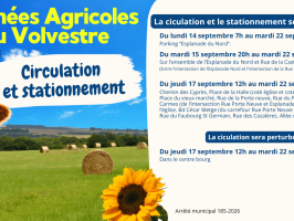 JAV 2026 : Circulation et stationnement 