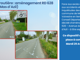 Sécurité routière : aménagement de la RD 628