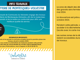 Déchetterie : travaux
