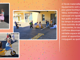 De nouveaux équipements pour la cour de la maternelle