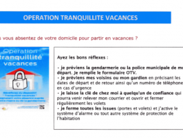 Opération Tranquillité Vacances