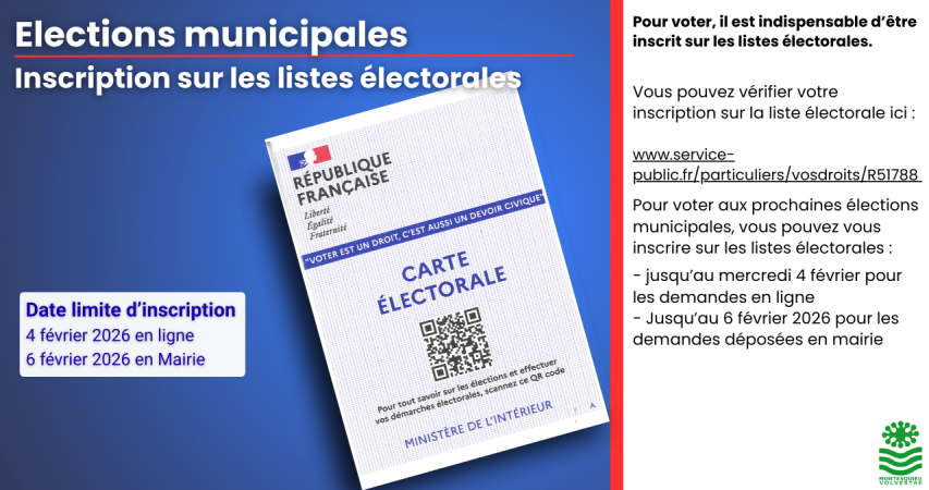Inscriptions sur les listes électorales