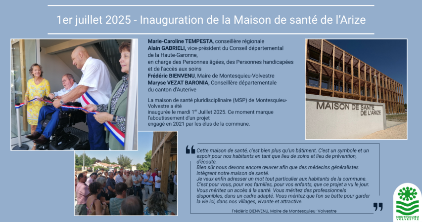 Inauguration de la maison de santé de Montesquieu-Volvestre