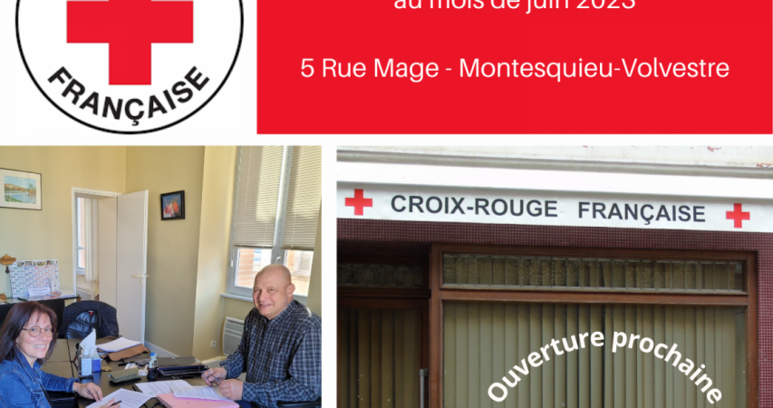 Montesquieu-Volvestre : Ouverture du local de la Croix Rouge 