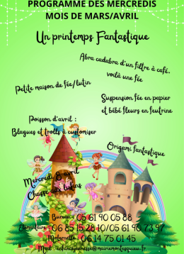 Les Mercredis de la Maternelle Mars & Avril