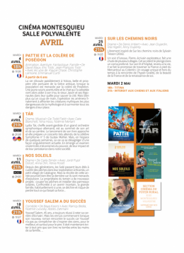 Cinéma avril 2023