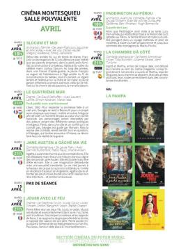 Cinéma avril 2025
