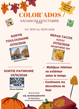 CAJ - Vacances d'automne