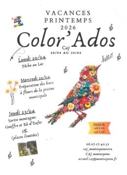 Les vacances de printemps au CAJ